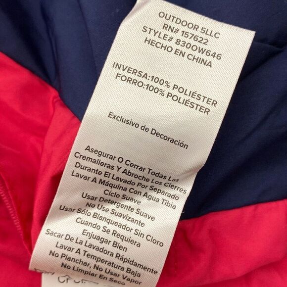 Eddie Bauer Kids Dark Pink Reversible Full Zip Fleece Hooded Jacket Size Large - Picture 11 of 11